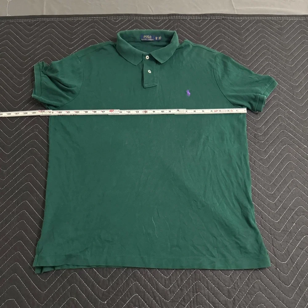 Ralph Lauren Polo Shirt Mens Extra Large‎ Green Pullover Pony Rugby Adult A10